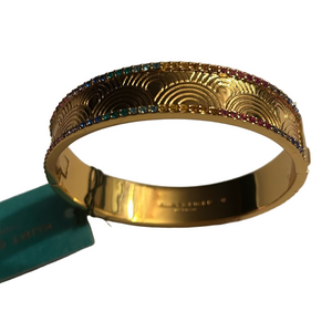 Kurt Geiger Gold-Tone Bangle Bracelet with Multicolor Stones